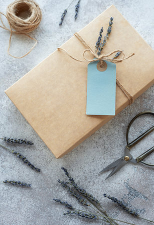 Carton box, Beauty Subscription Service.  Online shopping. Delivery serviceの写真素材