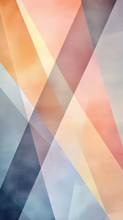 Colorful abstract background featuring geometric shapes and soft gradients, ideal for use in modern artistic designs and various creative projectsの素材
