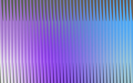 Abstract vertical ribbed texture with a gradient of purple and blue light creating a futuristic and modern backgroundの写真素材