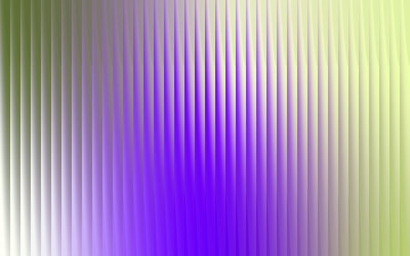 Abstract vertical ribbed glass texture with a vibrant purple gradient and soft green and white accentsの写真素材