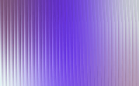 Abstract vertical ribbed texture with smooth gradient of vibrant purple and soft white light