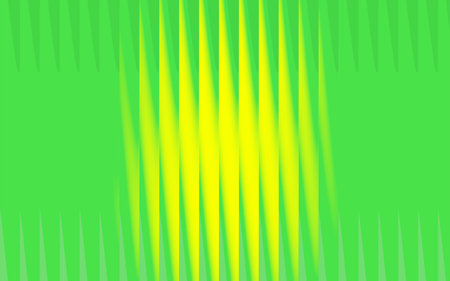 Illustration of abstract green and yellow background with vertical lines and blurred effectの写真素材