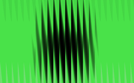 Illustration of abstract green background with vertical lines and geometric shapesの写真素材
