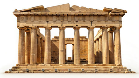 Illustration of the parthenon is a former temple on the athenian acropolis, greeceの素材