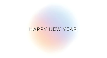 A festive greeting card design with a soft pastel color palette to celebrate the new year. Perfect for banners, posters, and social media posts. Happy new year!の素材