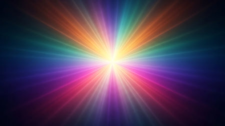 abstract spectrum rays background illustration new quality universal colorful joyful stock imageの素材