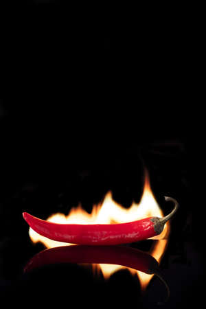 red hot chili pepper burns smoke