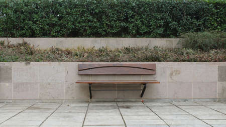 Bench in a parkの写真素材