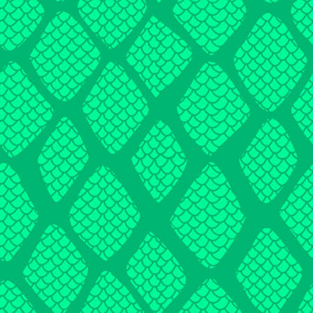 Snake skin seamless pattern vector illustration . Fashionable animal print. Exotic reptile stylish...