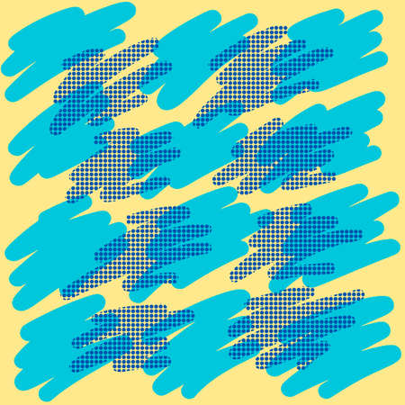 Memphis background with abstract shapes. 80s geometric retro style vector illustration. Flat design elements for banner, flyer, card, cover, template and poster. Eps10 のイラスト素材