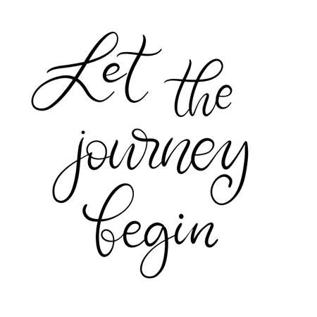 Black and white lettering vector illustration with calligraphy style word. Handwritten text for fabric print, poster, card. EPS10のイラスト素材