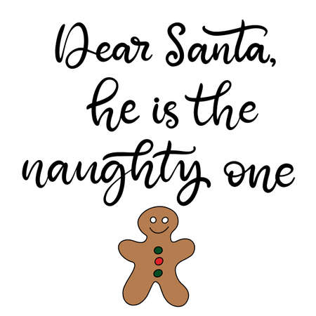 Merry Christmas and happy new year lettering vector illustration. Calligraphic Inscription for december holidays for banners, greeting cards, invitation, gifts, wrapping paper. EPS10のイラスト素材