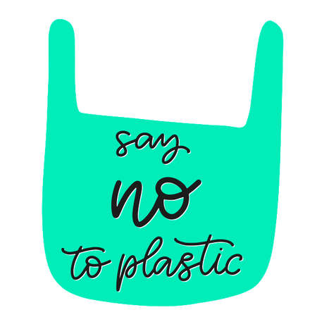 Happy Earth day vector illustration. Save the planet, no more plastic bag ecological awareness...