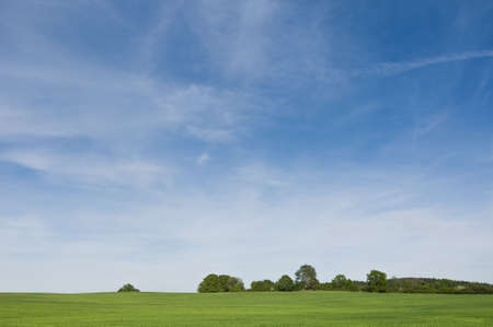 A view over a typical landscape in the Uckermark, North-East Germany. Usefull as background-imageの写真素材