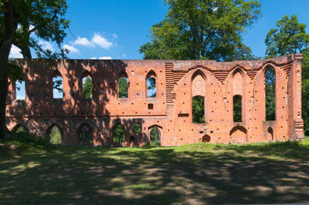 Ruins of the monastery Boitzenburg, Uckermark, Germanyの写真素材
