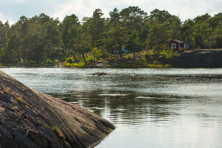 In the archipelago near Oskarshamn, Swedish east coastの写真素材