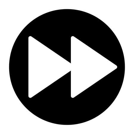 Fast Forward black buttonのイラスト素材