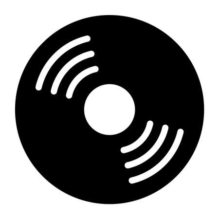 compact disc icon on white backgroundのイラスト素材
