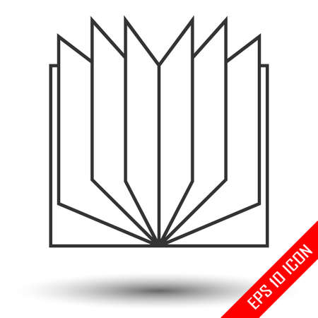 Book icon. Book flat design. Picture of book. Vector illustration.のイラスト素材