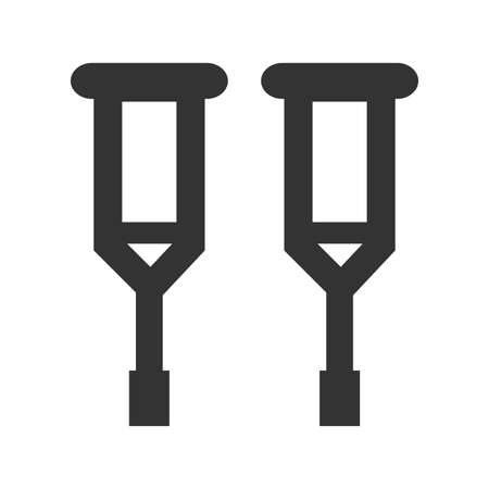 Crutches Iconのイラスト素材