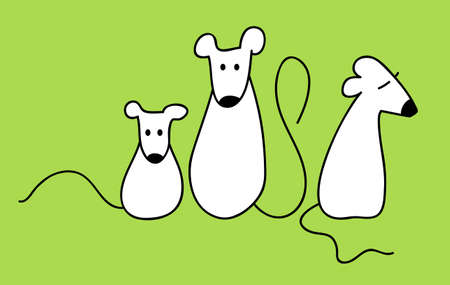 Mouse rat funny animationのイラスト素材