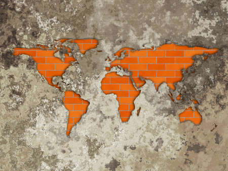 world mapの写真素材