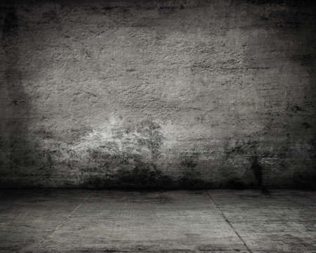 empty dark old wall の写真素材