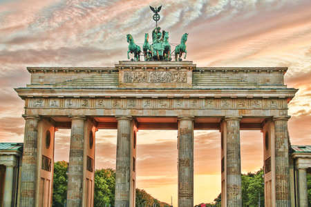 Brandenburg gate in Berlinの写真素材