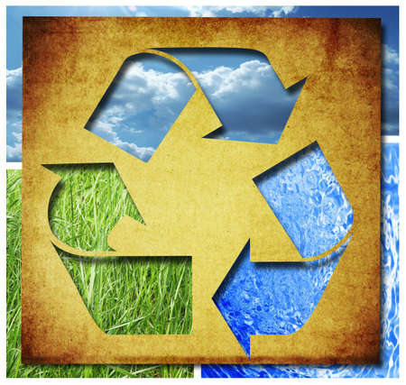  recycle Three arrowsの写真素材