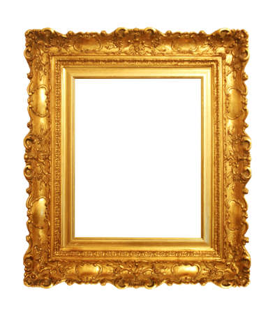 old antique gold frameの写真素材