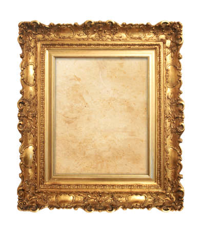 old antique gold frameの写真素材
