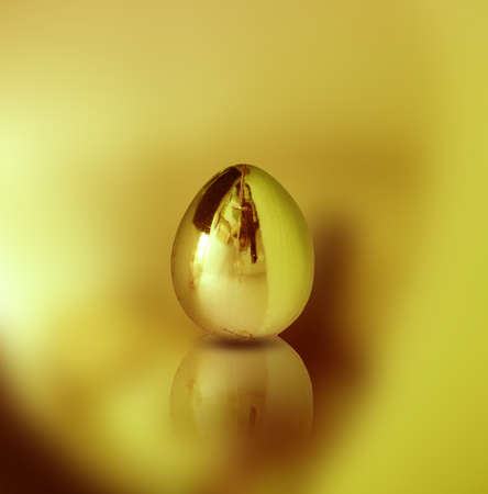 Golden eggの写真素材