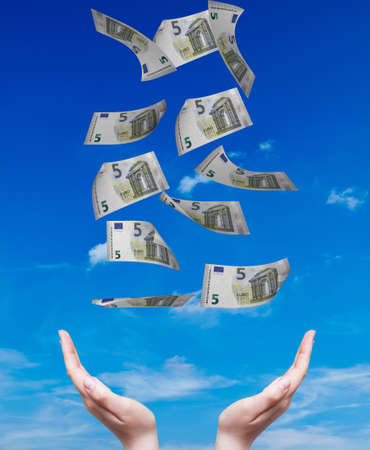 falling money
