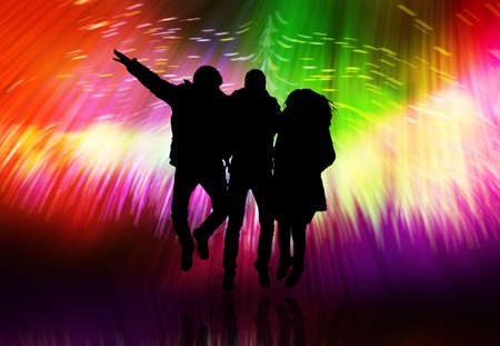 Disco party backgroundの写真素材