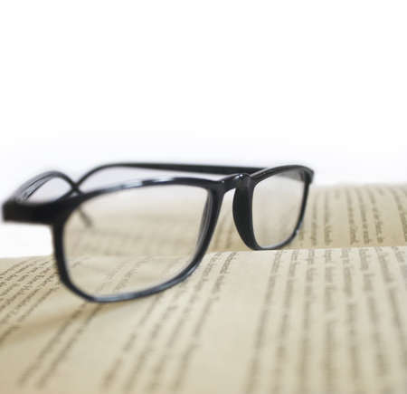 book and glassesの写真素材