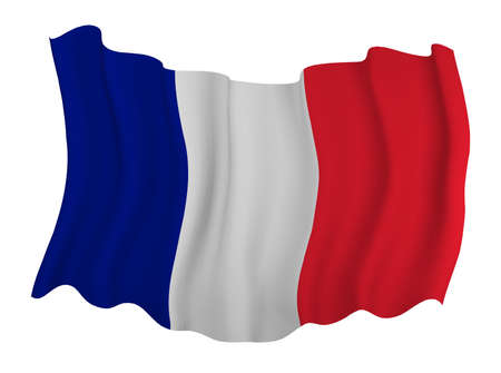 Closeup of  Flag of franceの写真素材