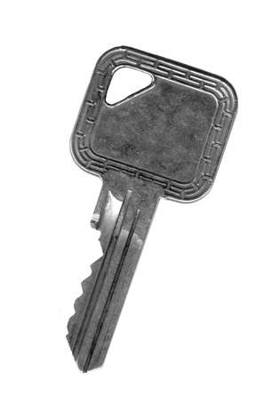 A Key on white backgroundの写真素材