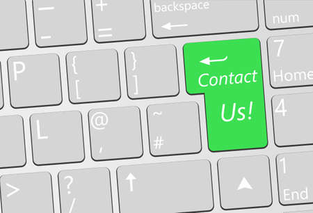 green key Contact us, business backgroundの写真素材