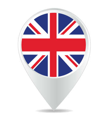 Location Icon forUK Flag, Vectorのイラスト素材