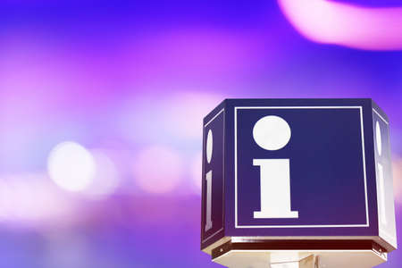 Info point, sign for tourists and business concepts.の写真素材