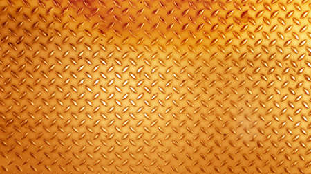 Grunge looking diamond steel plate backgroundの写真素材