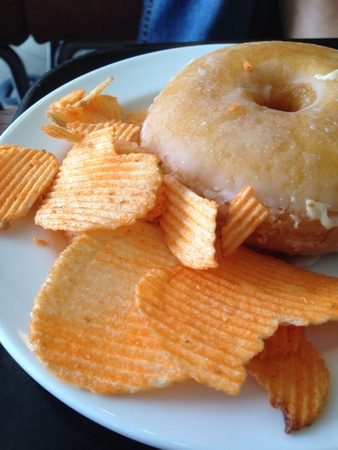 Afternoon snack combo perfect pair for hot or iced coffee の素材