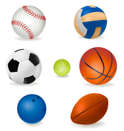 Set of sport balls.  のイラスト素材