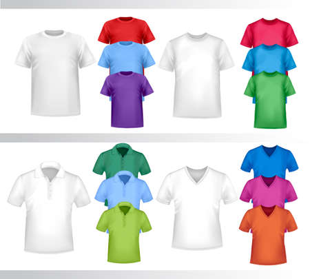 Design set of shirts のイラスト素材