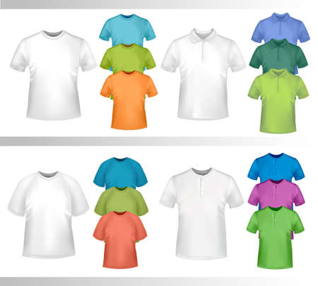 Color t-shirt design template.のイラスト素材
