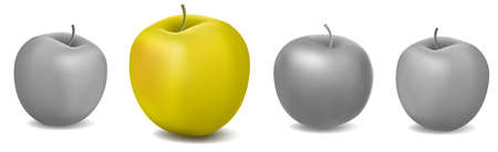 Unique and different concept design with apples.のイラスト素材