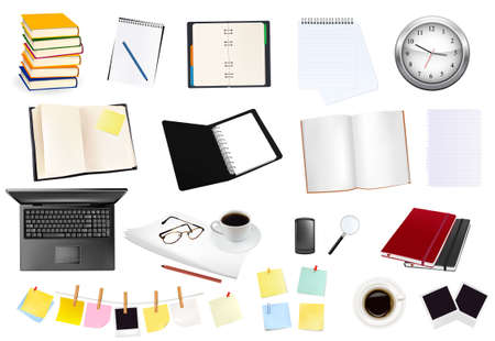 Business and office supplies. のイラスト素材
