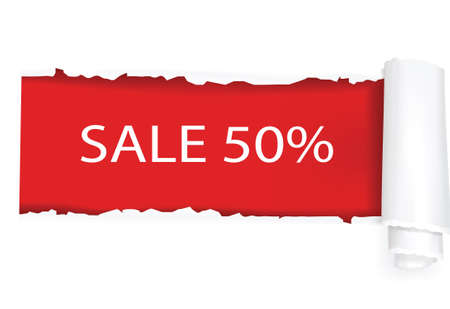 A 50% sale background design. illustration. のイラスト素材