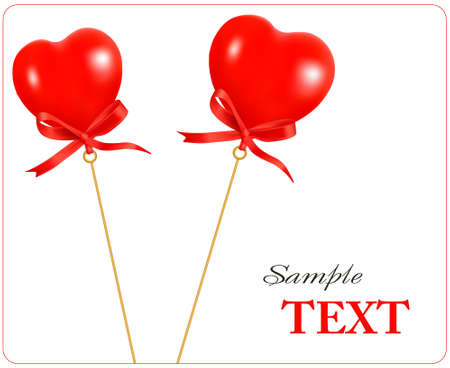  Two valentine hearts.のイラスト素材