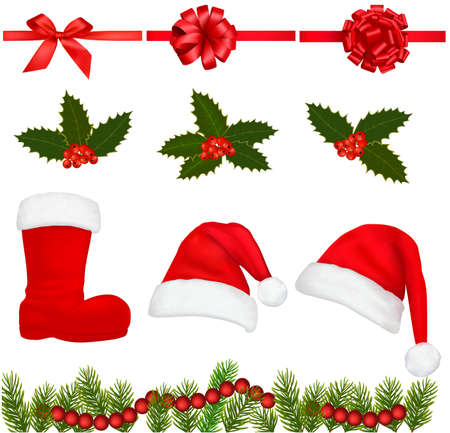 Set of Christmas objects. のイラスト素材
